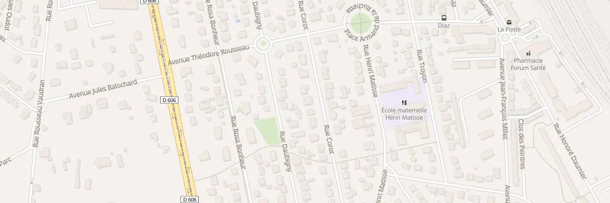 Plan du 52 Rue Corot à La Rochette
