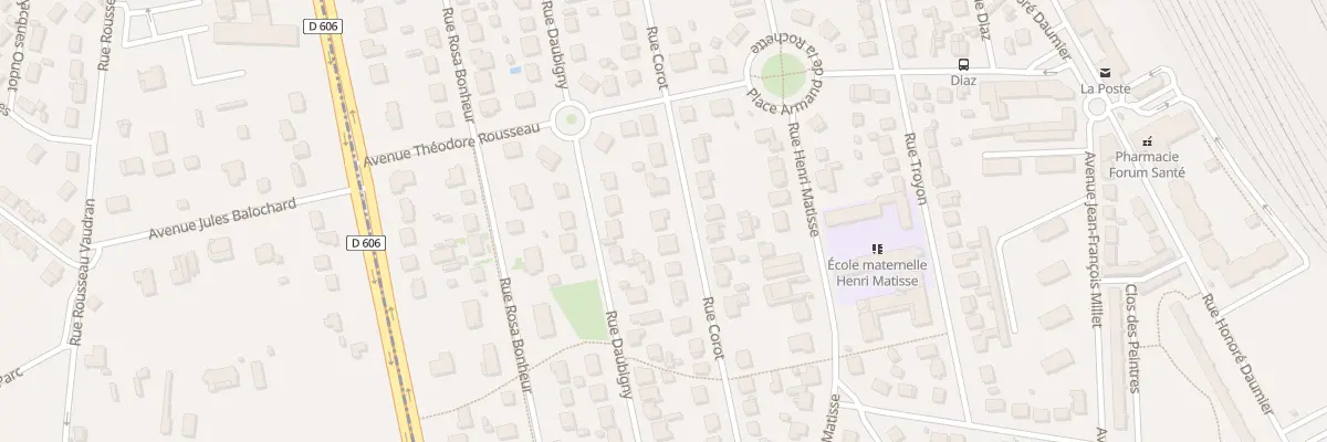 Plan du 50 Rue Corot à La Rochette