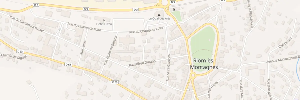 Plan du 5228 Rue Alfred Durand à Riom-ès-Montagnes
