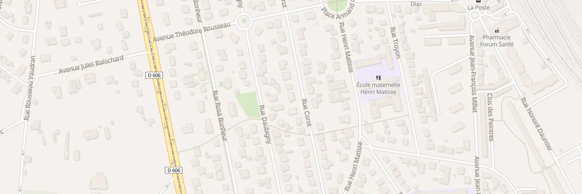 Plan du 56 Rue Corot à La Rochette