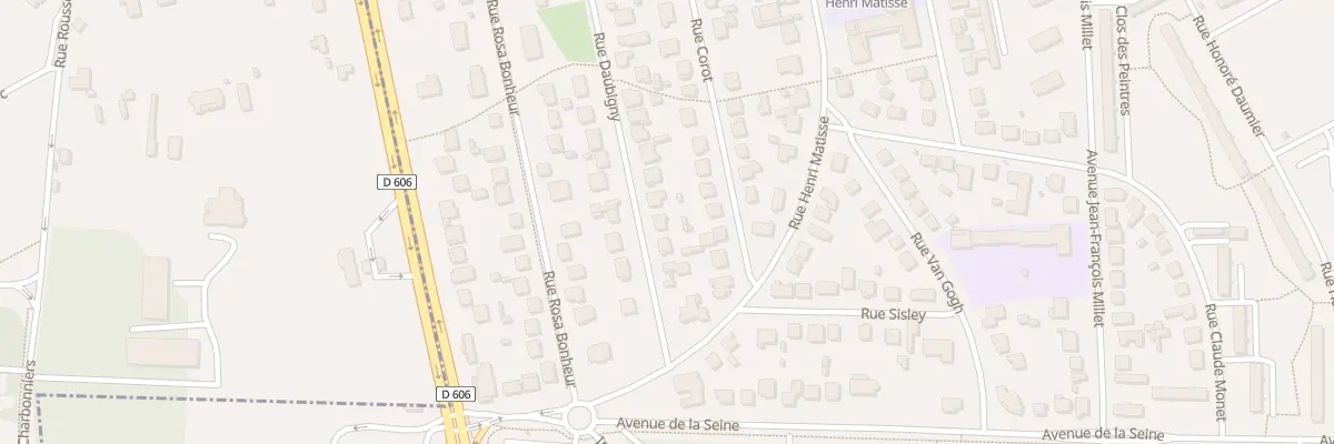 Plan du 87 Rue Daubigny à La Rochette