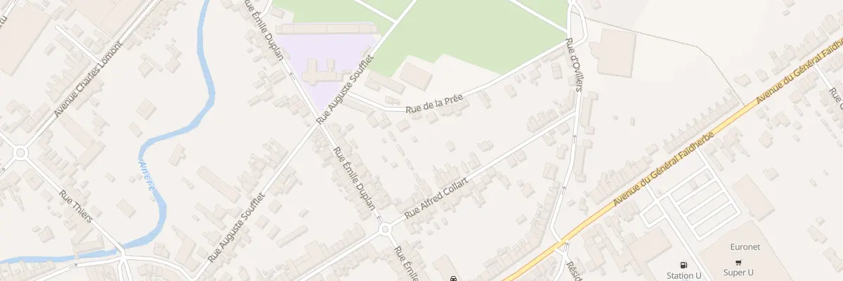 Plan du 69 Rue Alfred Collart à Albert