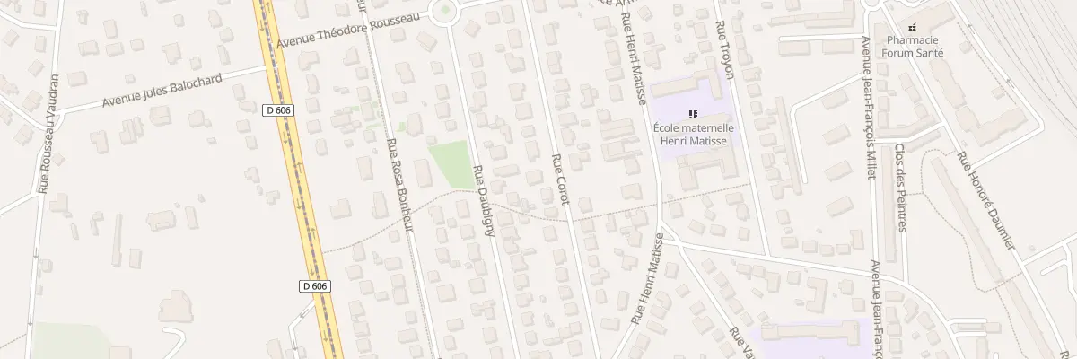 Plan du 58 Rue Corot à La Rochette