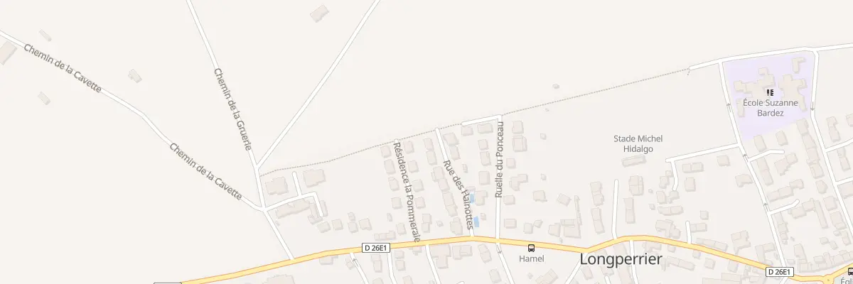 Plan du 1 Rue des Hainottes à Longperrier
