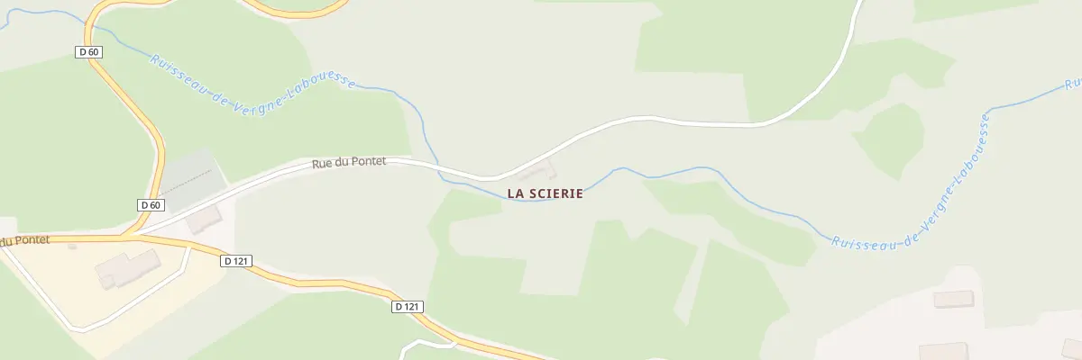 Plan du 2 La Scierie à Villossanges
