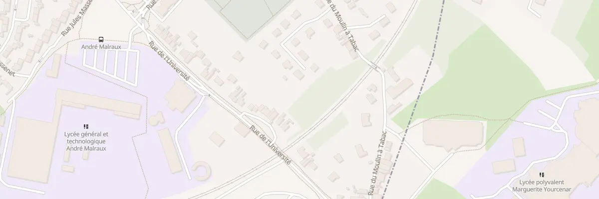 Plan du 919 Rue de l’Université à Béthune