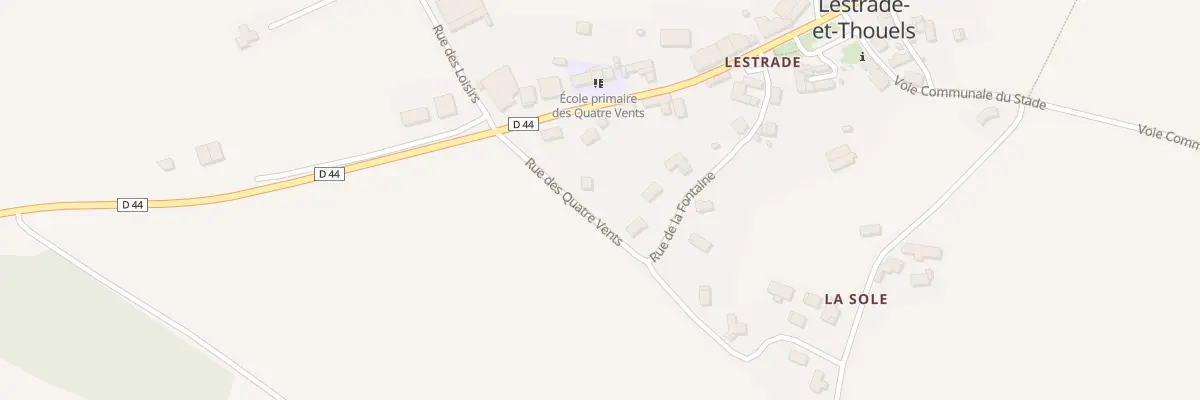 Plan du 5715 Lestrade à Lestrade-et-Thouels