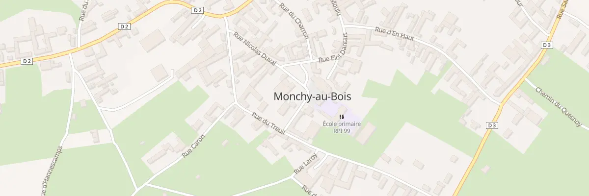 Plan du 2 Rue du Presbytère à Monchy-au-Bois