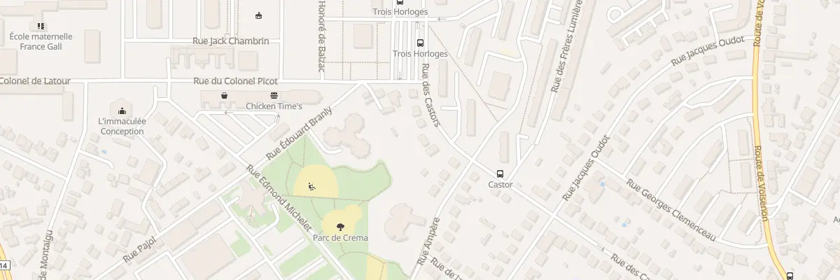 Plan du 47B Rue des Castors à Melun