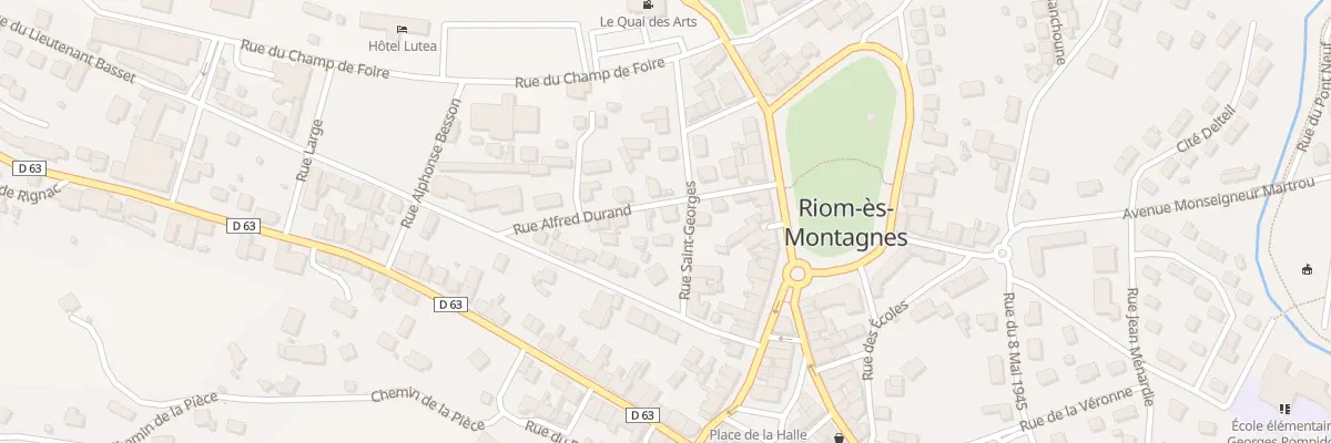 Plan du 5 Rue Alfred Durand à Riom-ès-Montagnes