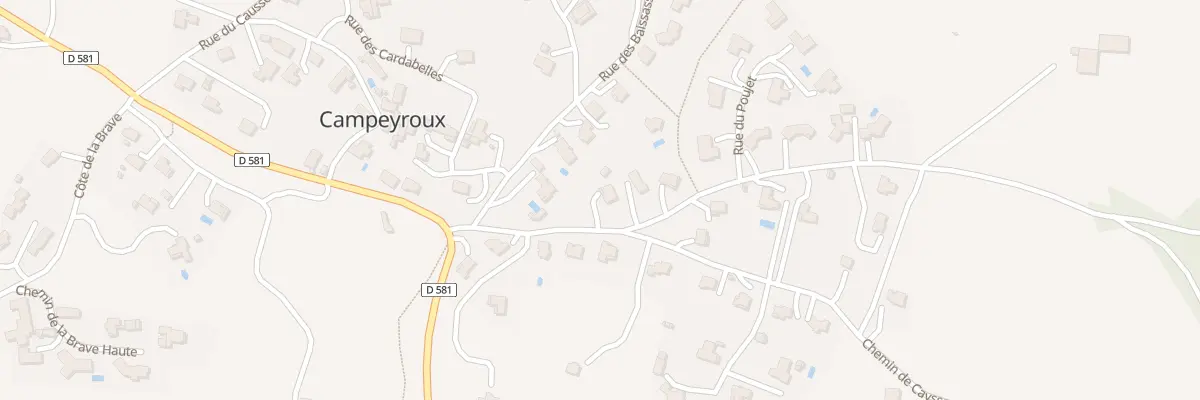 Plan du 5449 Campeyroux à La Loubière
