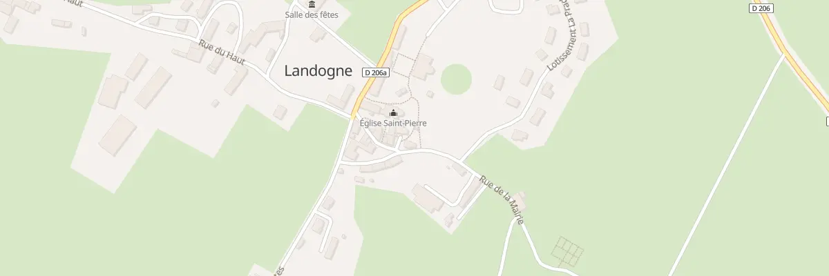 Plan du 5003 Le Bourg à Landogne
