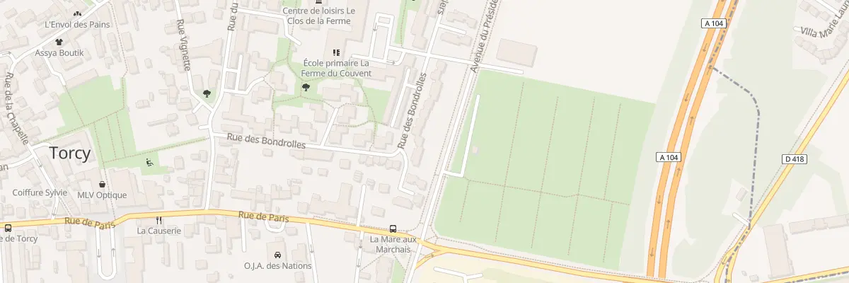 Plan du 8 Imp du Tir à Torcy