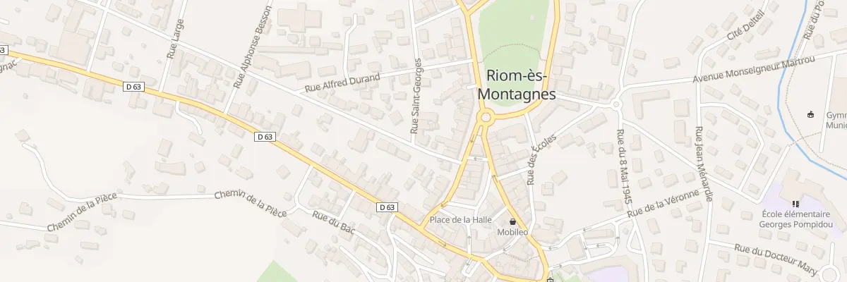 Plan du 6 Rue du Lieutenant BASSET à Riom-ès-Montagnes