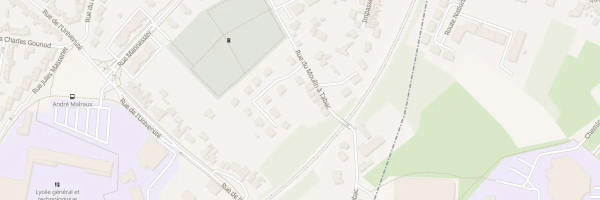 Plan du 300 Rue du Moulin à Tabac à Béthune