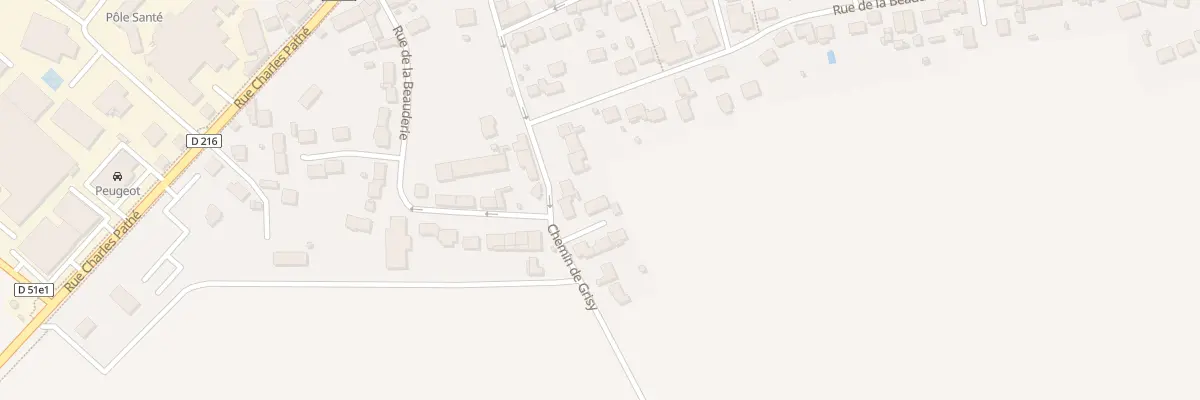 Plan du 2 Che de Grisy à Chevry-Cossigny