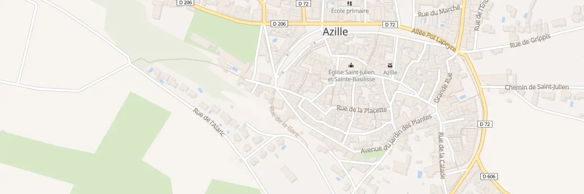 Plan du 332 Le Village à Azille