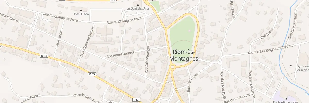 Plan du 3 Rue Alfred Durand à Riom-ès-Montagnes