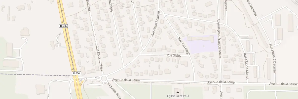 Plan du 1 Rue Sisley à La Rochette