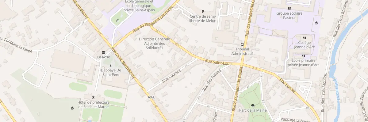 Plan du 15 Rue Louviot à Melun