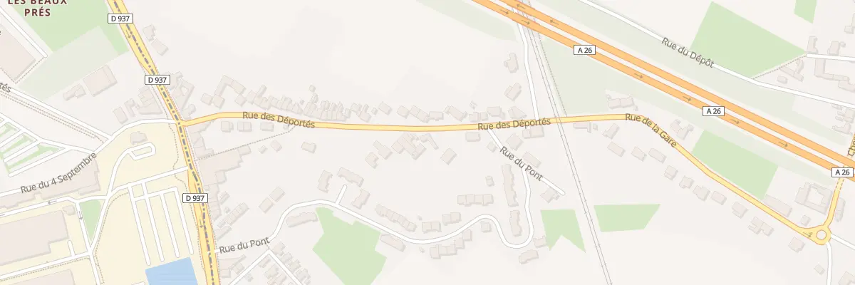 Plan du 11 Rue des Deportes à Verquigneul