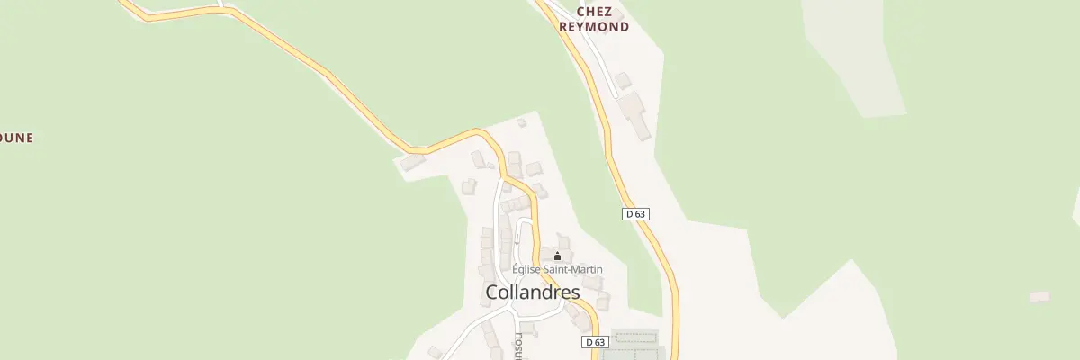 Plan du 5030 Le Bourg à Collandres
