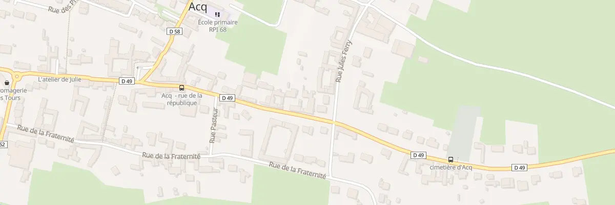 Plan du 27 Rue de la République à Acq