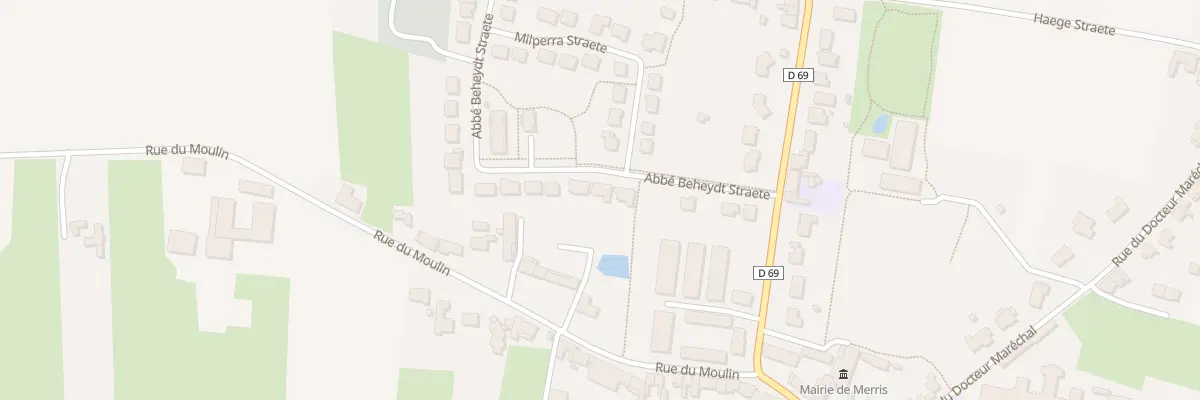 Plan du 15 Rue Abbé Beheydt Straete à Merris