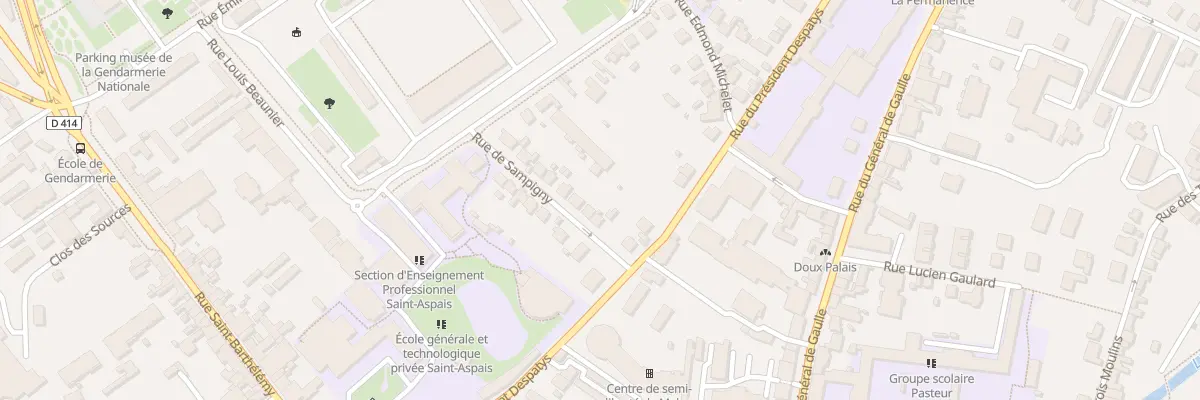 Plan du 4 Rue de Sampigny à Melun