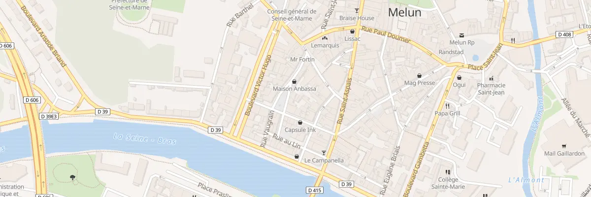 Plan du 6 Pl Jacques Amyot à Melun