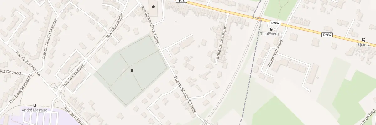 Plan du 231 Rue du Moulin à Tabac à Béthune