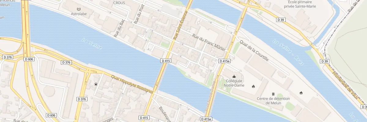 Plan du 4B Rue Notre Dame à Melun