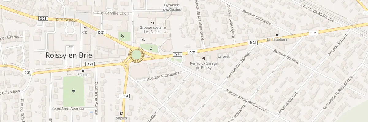 Plan du 2 Av du Gen Leclerc à Roissy-en-Brie