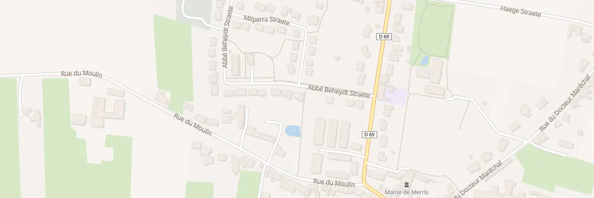 Plan du 13 Rue Abbé Beheydt Straete à Merris