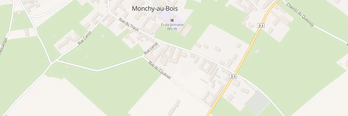 Plan du 28 Rue du Treuil à Monchy-au-Bois