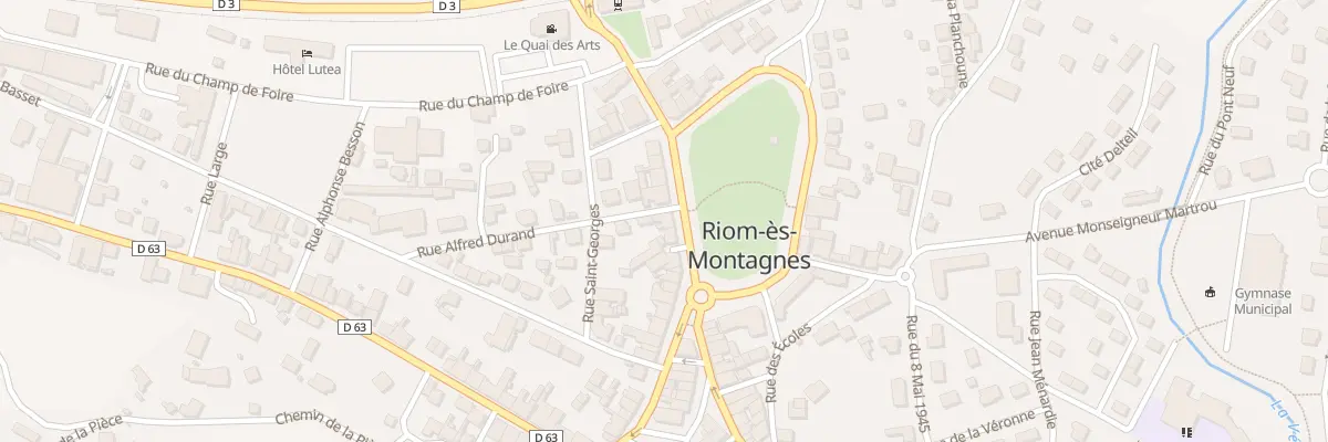 Plan du 15B Pl du Monument à Riom-ès-Montagnes