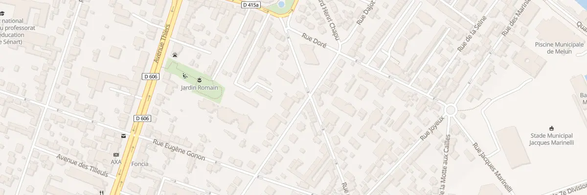 Plan du 28 Rue Dajot à Melun