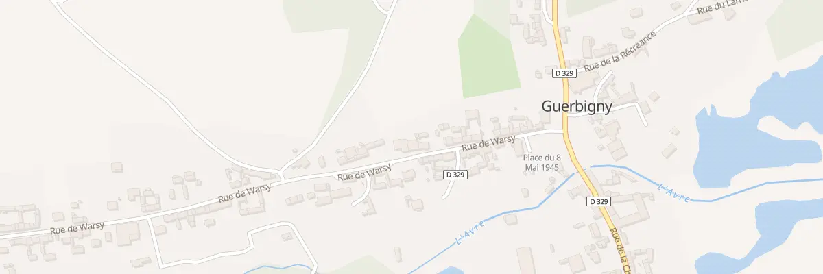 Plan du 20 Rue de warsy à Guerbigny