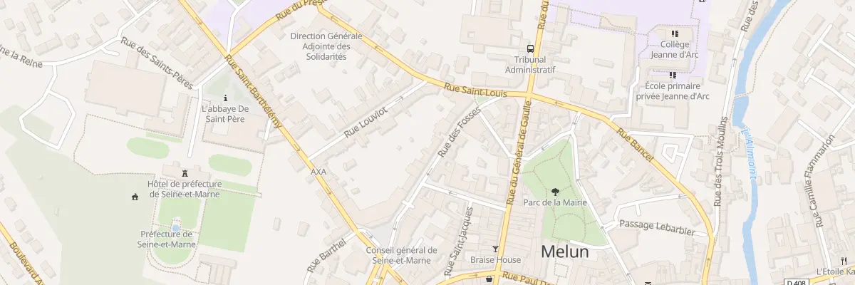 Plan du 7 Rue des Fossés à Melun