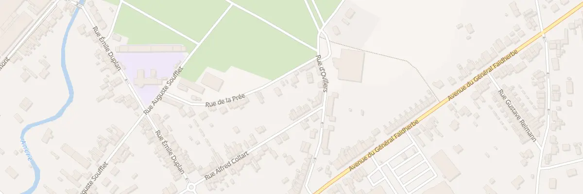 Plan du 103 Rue Alfred Collart à Albert