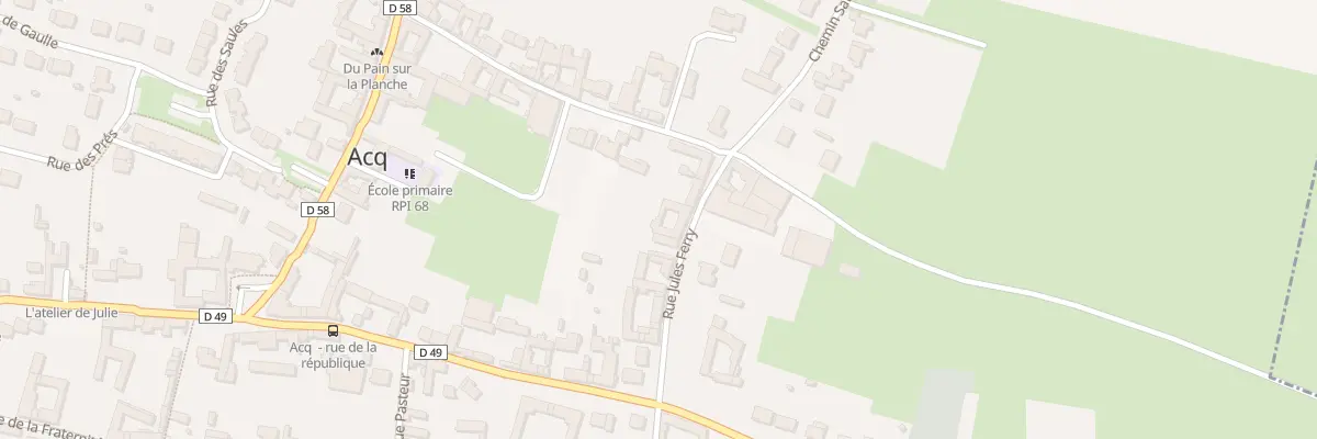 Plan du 12 Rue Jules Ferry à Acq