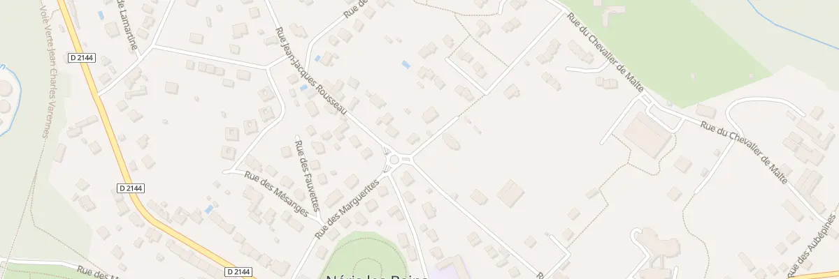 Plan du 38 Rue Jean Jacques Rousseau à Néris-les-Bains