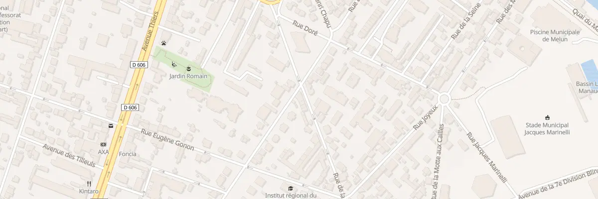 Plan du 30 Rue de la Rochette à Melun