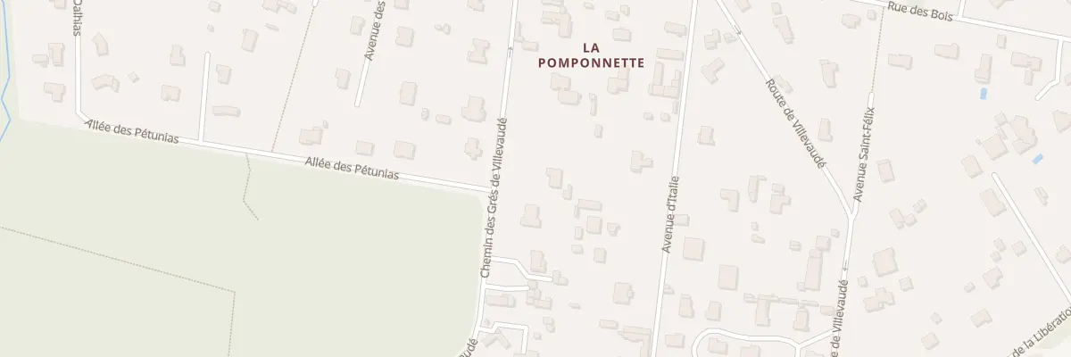 Plan du 22 Che des Gres à Pomponne