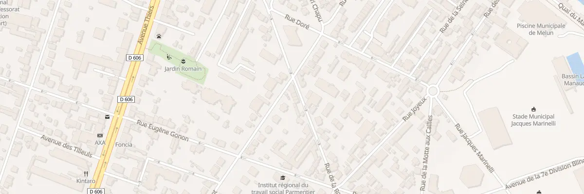 Plan du 30B Rue de la Rochette à Melun