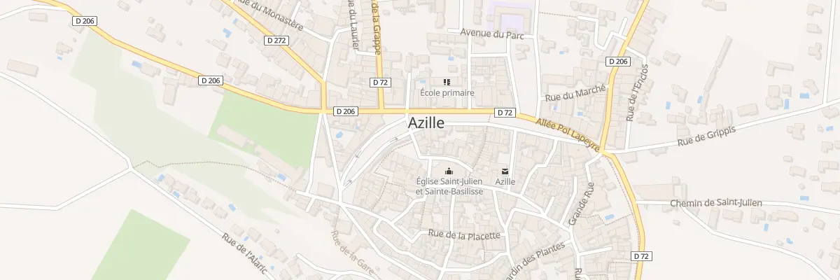Plan du 1 Pl de la Mission à Azille