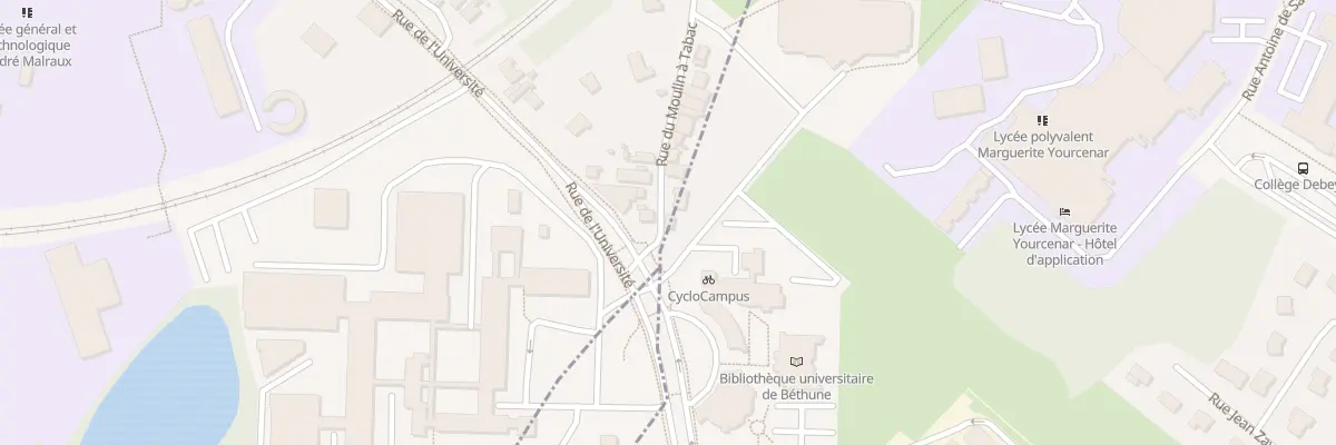 Plan du 615 Rue du Moulin à Tabac à Béthune