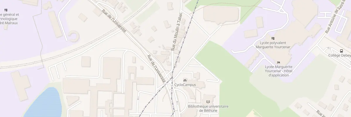 Plan du 603 Rue du Moulin à Tabac à Béthune