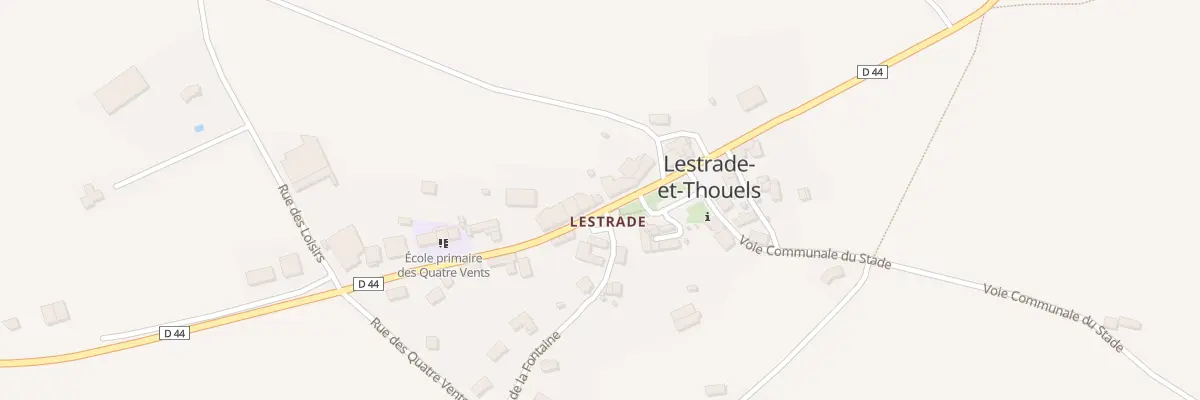 Plan du 5163 Lestrade à Lestrade-et-Thouels
