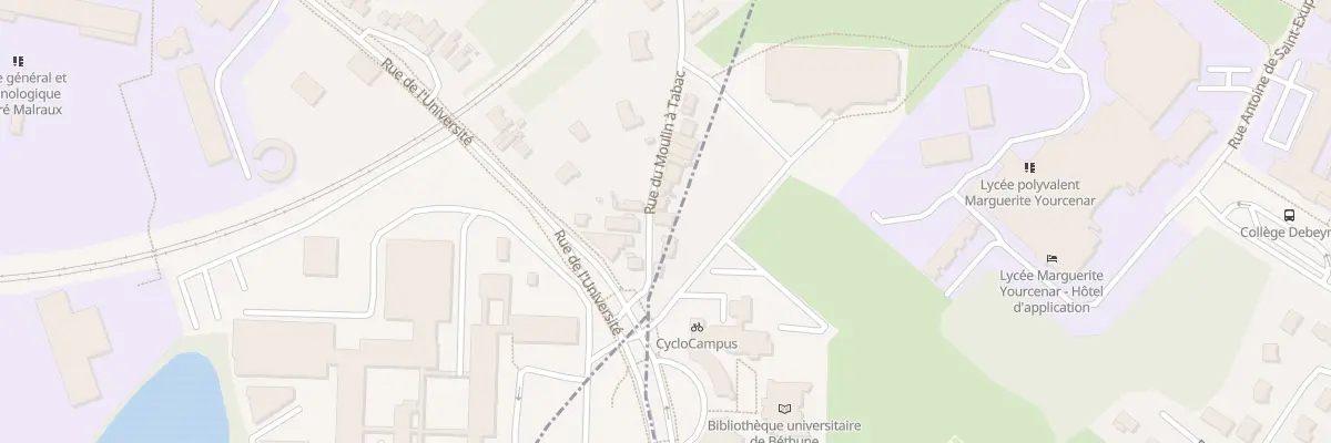 Plan du 581 Rue du Moulin à Tabac à Béthune